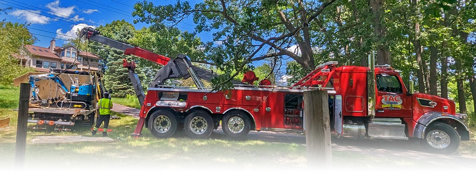 Image of Towing Truck Towing another Truck